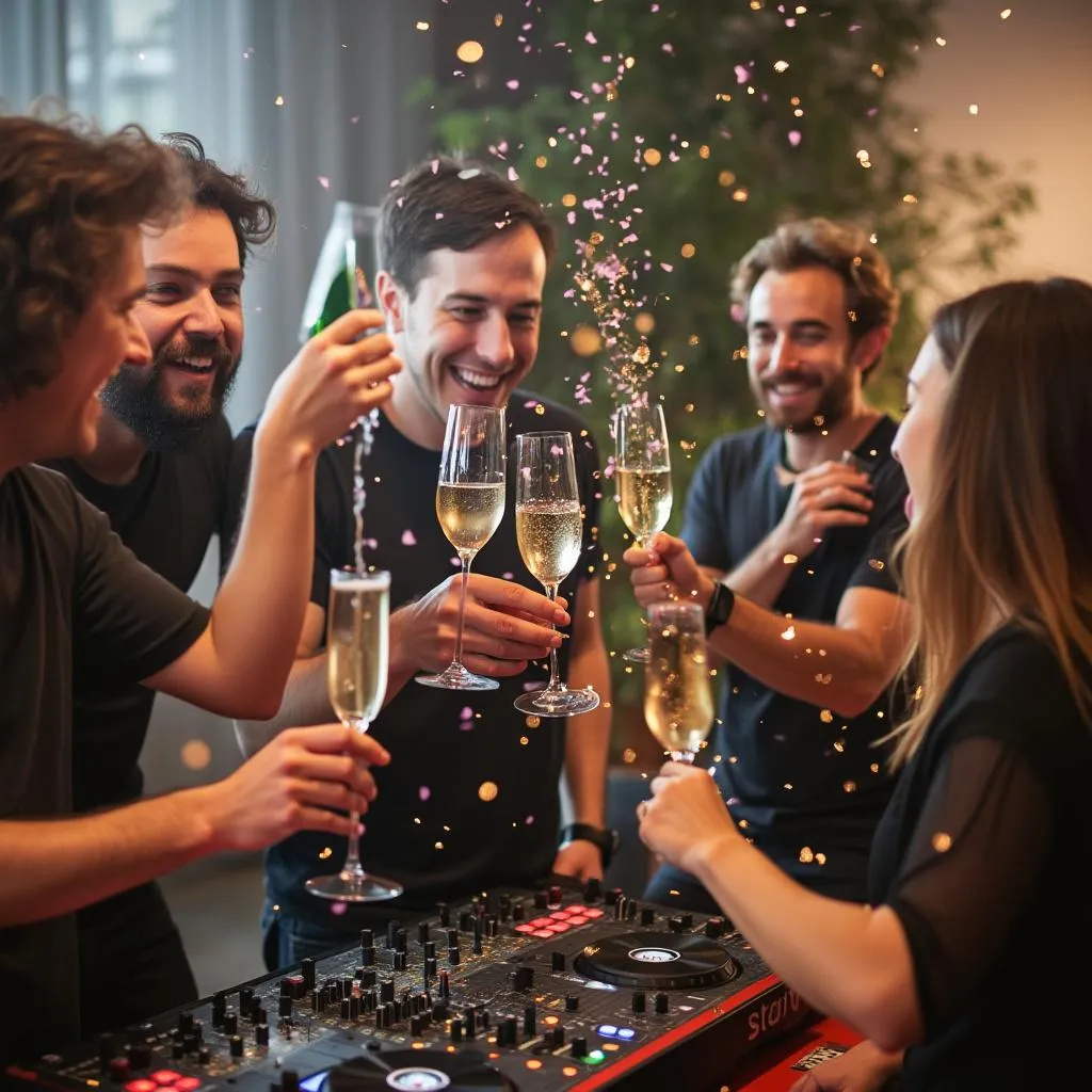 Celebración de inversión exitosa